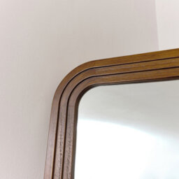 Melody Maison Tall Arched Wooden Stepped Frame Leaner Mirror 160Cm X 42Cm - thumbnail 3