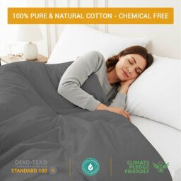 Lazzaro 100% Egyptian Cotton King Duvet Cover Set Ultrasoft 400 Thread Count Cotton Quilt Cover With Zipper Closure - thumbnail 4