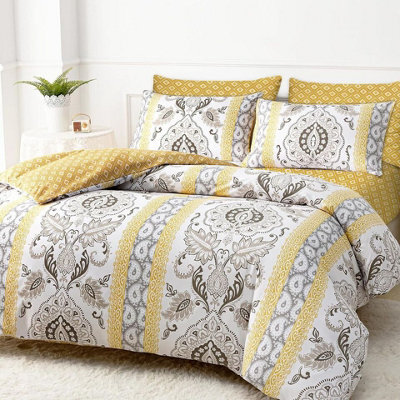 Lazzaro Double Brushed Microfibre Single Duvet Cover Set Ultrasoft Durable Easy Care With Zipper Closure - image 1