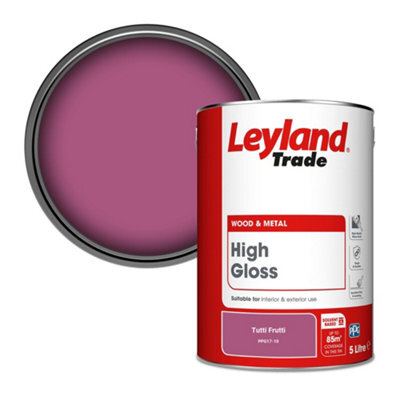 Leyland Trade Wood & Metal High Gloss Paint Tutti Frutti (Ppg17-10) 5L - image 1