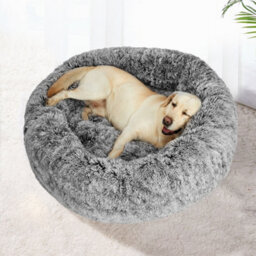 Skylos Dog Bed Cat Beds Washable Puppy Soft Warm Calming Cushion Round Xl - thumbnail 1