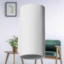 First Choice Lighting Set Of 2 Andros - White Plaster Gu10 Wall Lights - thumbnail 5