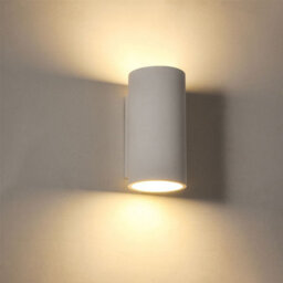 First Choice Lighting Set Of 2 Andros - White Plaster Gu10 Wall Lights - thumbnail 3