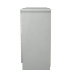 Rovigo Ready Assembled Gloss Dusk Grey 6 Drawer Desk (H)792mm (W)1278mm (D)393mm - thumbnail 6