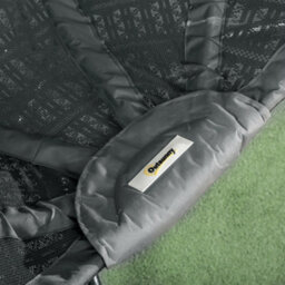Outsunny Hanging Swing Chair W/ Metal Stand & Side Pocket, Charcoal Grey - thumbnail 9