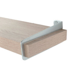 Core Products Chunky Light Oak Effect Wall Shelf - Slide-On Brackets, Sturdy Storage, W80Cm X L19.5Cm X H3.8Cm - thumbnail 7