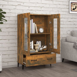 Vidaxl Highboard Smoked Oak 70X31X115 Cm Engineered Wood - thumbnail 3