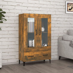 Vidaxl Highboard Smoked Oak 70X31X115 Cm Engineered Wood - thumbnail 1