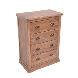 Cabinet Bits Tirolo 4 Drawer Chest Of Drawers Brass Cup Handle - thumbnail 3