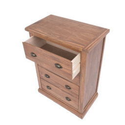 Cabinet Bits Tirolo 4 Drawer Chest Of Drawers Brass Cup Handle - thumbnail 4