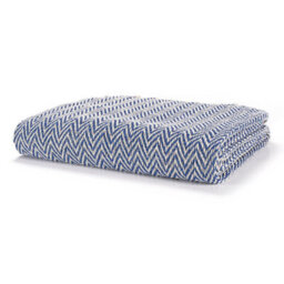 Ehc Cotton Handwoven Reversible Single Sofa Throw Arm Chair Cover 125 X 150 Cm - Navy Blue - thumbnail 3