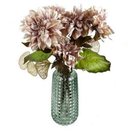 Leaf Pack Of 6 X 65Cm Golden Leaves Flower Arrangement Decoration - thumbnail 7