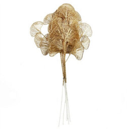 Leaf Pack Of 6 X 65Cm Golden Leaves Flower Arrangement Decoration - thumbnail 5