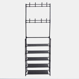 OHS 16 Hook Shelving Rack Storage Tier Unit Hallway Home Decor Wire Office Organiser - thumbnail 3