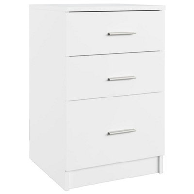 Berkfield Minimalist Bed Cabinet White 40X40X63 Cm Engineered Wood - image 1