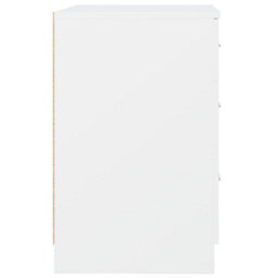 Berkfield Minimalist Bed Cabinet White 40X40X63 Cm Engineered Wood - thumbnail 7