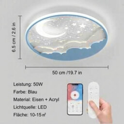 50Cm Led Kids Ceiling Light Dimmable Bedroom Kindergarten Ceiling Lamp - thumbnail 2