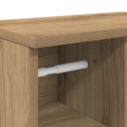 Berkfield Durable Bathroom Cabinet With Roll Holder Artisan Oak 39X22X90 Cm - thumbnail 9