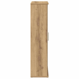 Berkfield Durable Bathroom Cabinet With Roll Holder Artisan Oak 39X22X90 Cm - thumbnail 6