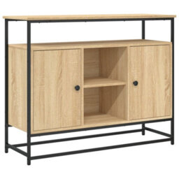 Berkfield Sideboard Sonoma Oak 100X35X80 Cm Engineered Wood - thumbnail 2