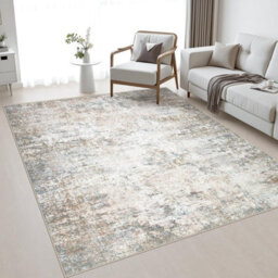 5X7 Area Rug Living Room Modern Washable Indoor Soft Carpet Brown For Bedroom Dining Room Farmhouse Nursery Hallway Office - thumbnail 1