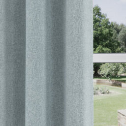 Enhanced Living Austin 100% Blackout, Thermal Blue Curtains With Eyelet Header (Pair) - 66X72 Inch (168X183Cm) - thumbnail 3