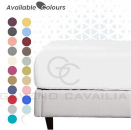Gc Gaveno Cavailia Percale Deep Fitted Sheet Super King White Extra Deep Pocket 16 Inch (40 Cm) - thumbnail 3