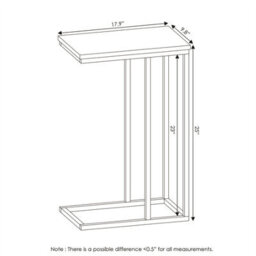 Walplus Modern Living Room End Table In French Oak Grey Wood Effect - thumbnail 2