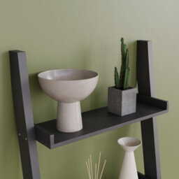 Lassic Vida Designs York Black 4 Tier Ladder Bookcase Freestanding Open Shelf (H)1540mm (W)560mm (D)290mm - thumbnail 4