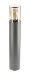 CGC Lighting Cgc Dark Grey Anthracite Outdoor 0.5M Post Bollard Light Smoked Diffuser Modern Garden Patio Outside Driveway Path Terrace E27 - thumbnail 6