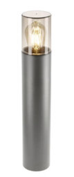 CGC Lighting Cgc Dark Grey Anthracite Outdoor 0.5M Post Bollard Light Smoked Diffuser Modern Garden Patio Outside Driveway Path Terrace E27 - thumbnail 5