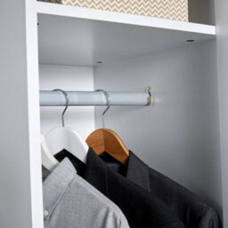 Home Source Phoenix 1 Door Wardrobe Storage White Bedroom Furniture - thumbnail 6
