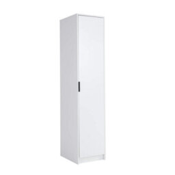 Home Source Phoenix 1 Door Wardrobe Storage White Bedroom Furniture - thumbnail 8