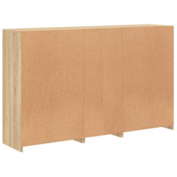 Berkfield Sideboard With Led Lights Sonoma Oak 162X37X100 Cm - thumbnail 8