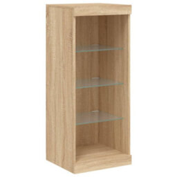 Berkfield Sideboard With Led Lights Sonoma Oak 162X37X100 Cm - thumbnail 9