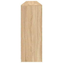 Berkfield Sideboard With Led Lights Sonoma Oak 162X37X100 Cm - thumbnail 7
