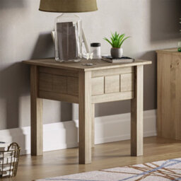 Solid Wood Multi-Use Side Table Brown - thumbnail 3