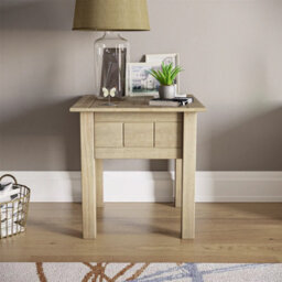 Solid Wood Multi-Use Side Table Brown - thumbnail 4