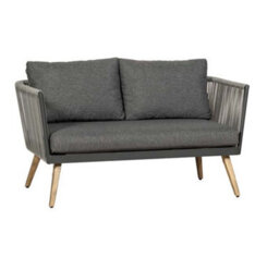 Primrose Living 4 Seater Luxury Lifestyle Rattan Rope Detail Garden Sofa Chair Set With Coffee Table - thumbnail 5