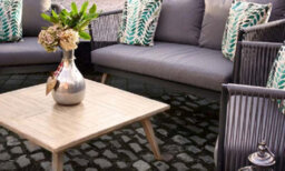 Primrose Living 4 Seater Luxury Lifestyle Rattan Rope Detail Garden Sofa Chair Set With Coffee Table - thumbnail 4