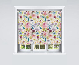 Lister Cartwright Autumn Floral Patterned Blackout Roller Blinds Windows Blind (180 X 160 Cm)  Child Safety Included - thumbnail 2