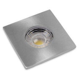 10 Pack - Brushed Chrome Gu10 Square Fire Rated Downlight - Ip65 - Se Home - thumbnail 2