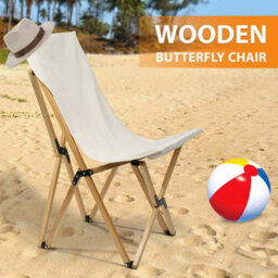 Crystals Folding Camping Chair, Portable Butterfly Canvas Chair For Adults Up To 150Kg - thumbnail 6
