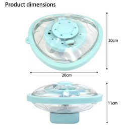 CLEFFNS Led Fountain Light With 4 Lighting Preferences And 4 Stream Adjustments For Pools And Gardens Usb C Charging Pool Light - thumbnail 5