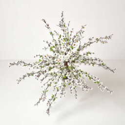 Homescapes Artificial White Handcrafted Blossom Tree With Silk Flowers, 5 Ft - thumbnail 2