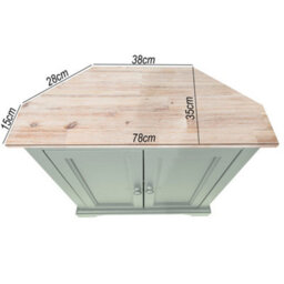 Statement Furniture Florence Corner Sideboard With Cupboard - Sage Green - thumbnail 5