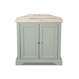 Statement Furniture Florence Corner Sideboard With Cupboard - Sage Green - thumbnail 3