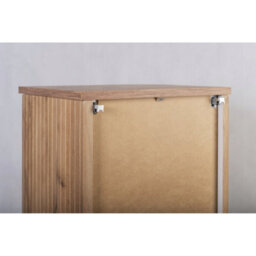 Heze Furniture Elegance Glamour Style Tall Bathroom Cabinet In Gold Craft Oak - thumbnail 7