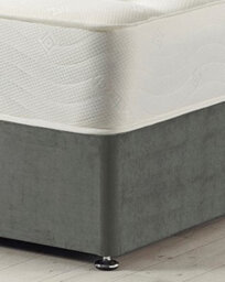 Somnior Beds Somnior Plush Charcoal Memory Foam Divan Bed With Mattress And 2 Drawers - Small Single - thumbnail 4