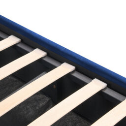 Beliani Ottoman Bed Velvet Rochefort 180 X 200 Cm (Eu Super King) Navy Blue - thumbnail 9